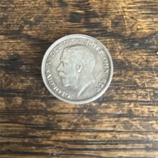 Silver 1914 George V Half Crown -Good