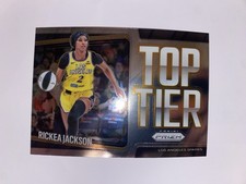 2025 Panini Prizm WNBA Rickea Jackson Top Tier #11 Los Angeles Sparks Insert SP