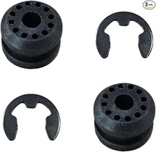 2pcs Transfer Case Shift Linkage Bushings With E-clips Transfer Shift Control L