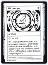 Microscope S Mystery Booster 2 Playtest Cards NM