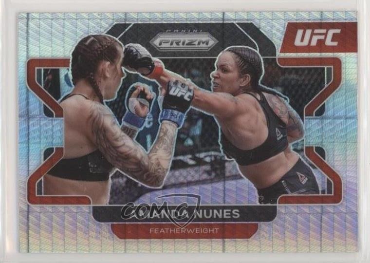 2022 Panini Prizm UFC Hyper Prizm Amanda Nunes #65 1p5