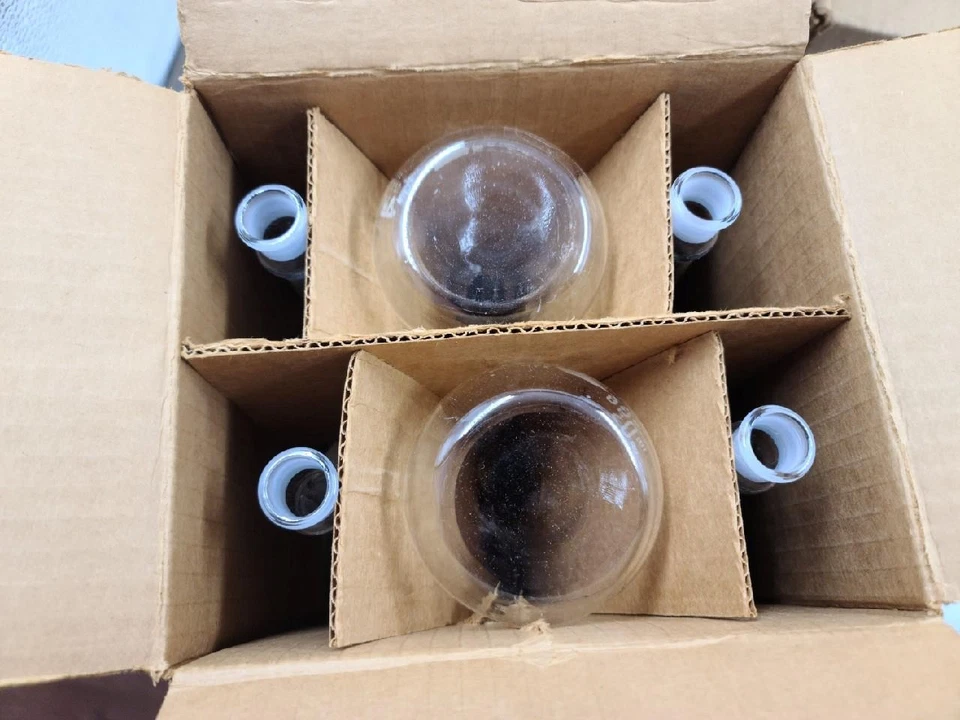 Lot of 24 New Kimble Kimax Red Stripe Lab Flask Vol. A #28013 250ml with Stopper - Image 3 of 4