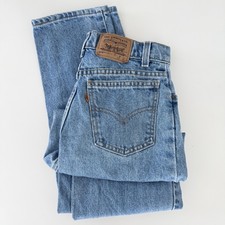 Vintage Levi's Jeans Womens 26x31 actual Orange Tab Student Fit Tiny USA Made