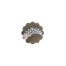 Princess Tiara Crystal Crown Headband Mini Silver Pearl Rhinestone Crown with