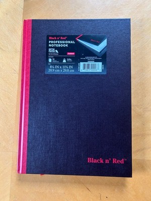 Black n' Red Professional Notebooks - Hardcover, Casebound (96 Sheets)