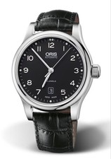 Oris Classic Date 01 733 7594 4094-07 Automatic Mens Watch Blue Dial Swiss 6