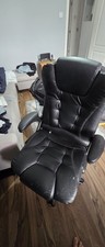EUCO Desk Chair,Black Executive Office Chair with 6 Point Massage Comfy