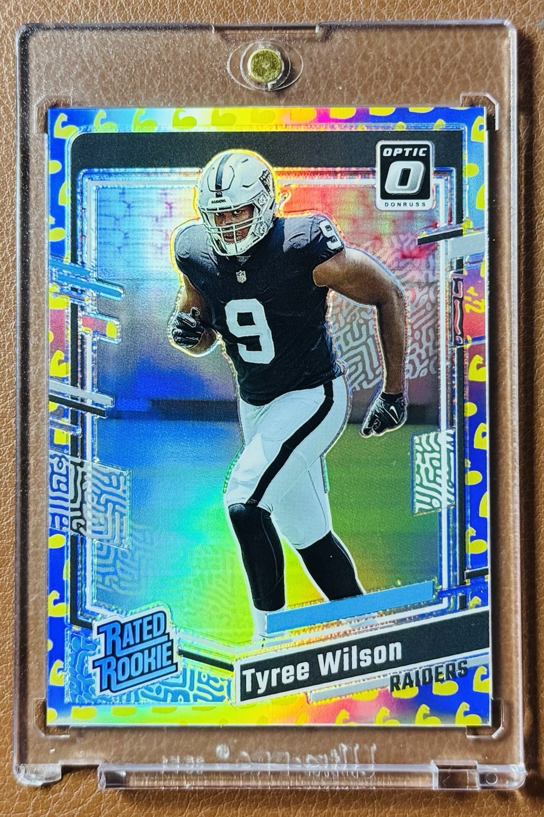 2023 Donruss Optic Tyree Wilson Flex Emoji /149 Prizm - #262 Raiders