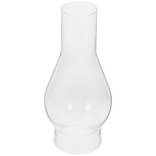 1Pc Clear Kerosene Lamp Chimney Oil Lamp Shade Glass Windproof Lampshade UK