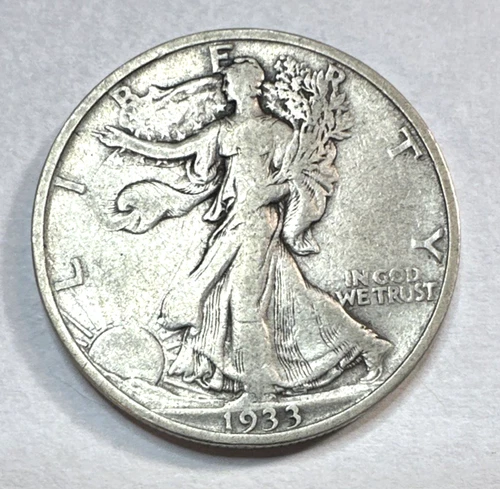 1933-S Walking Liberty Half Dollar VF 0123