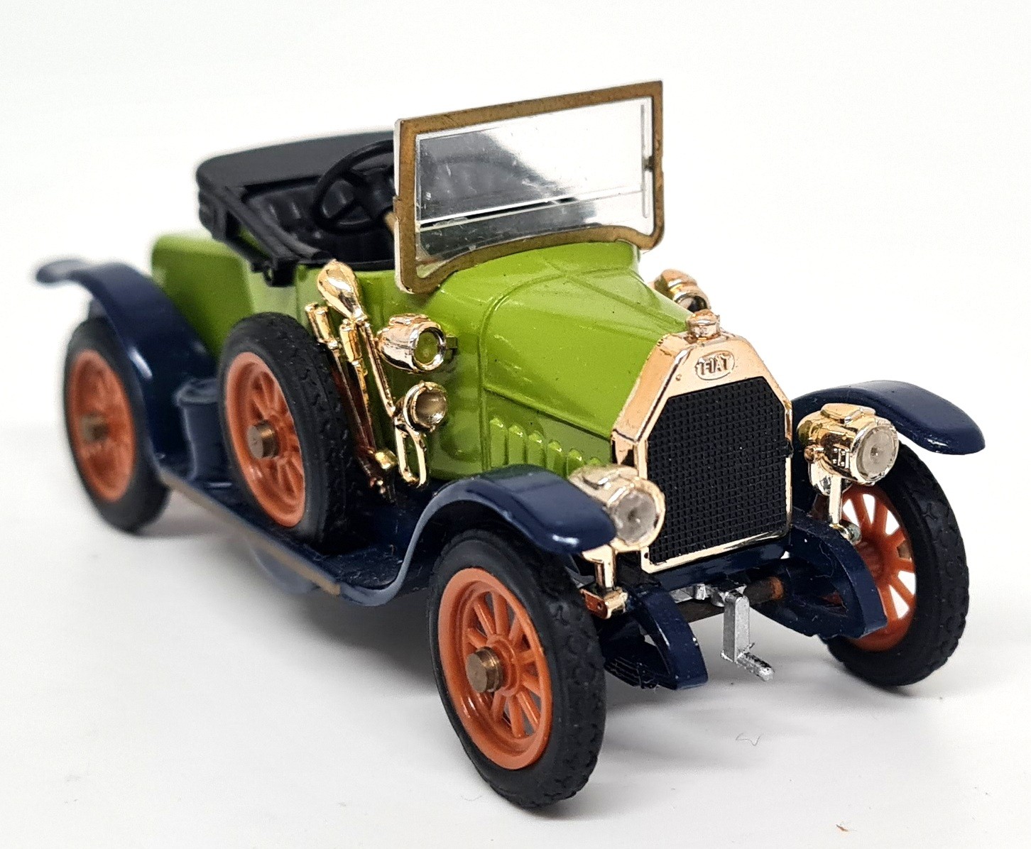 Rio 1/43 Fiat Spyder Zero Scoperta 1914 Green 12 Diecast Scale Model Car