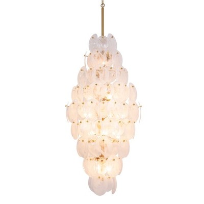 Artcraft Lighting AC12219 Lily 15 Light 29''W Abstract Waterfall - Brass