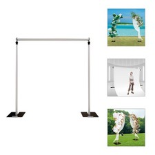 10Ft Photography Adjustable Backdrop Support Stand Background Kit with Crossbar