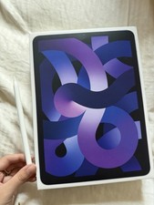 Apple iPad Air 5th Gen 64GB Purple Wi-Fi 10.9" Tablet MME23LL/A w/ Apple Pencil