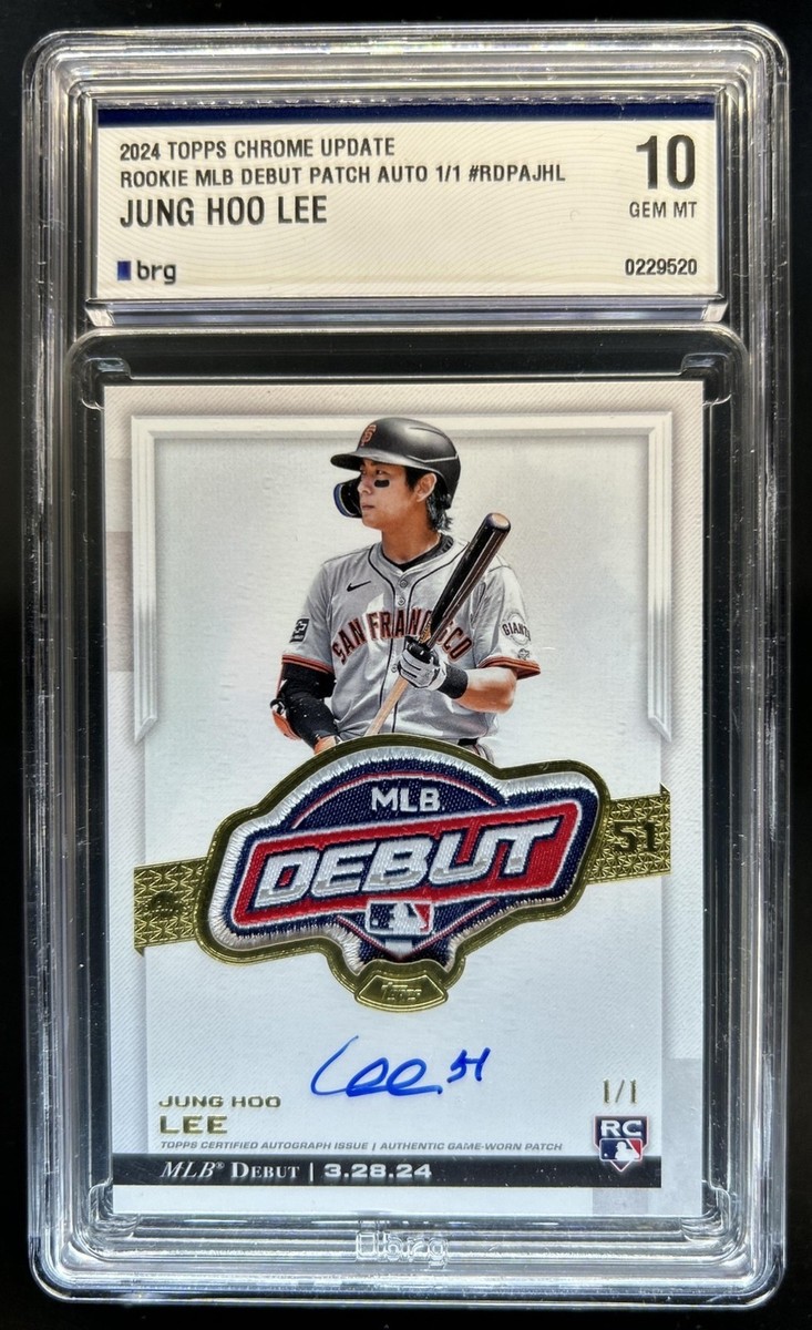 2024 Topps Chrome Update Jung Hoo Lee MLB Debut Patch Auto RC #1/1
