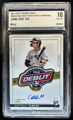 2024 Topps Chrome Update Jung Hoo Lee MLB Debut Patch Auto RC #1/1 