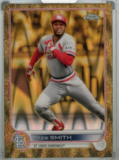 2022 Topps Gilded Collection St. Louis Cardinals Ozzie Smith Topps Chrome RC /25