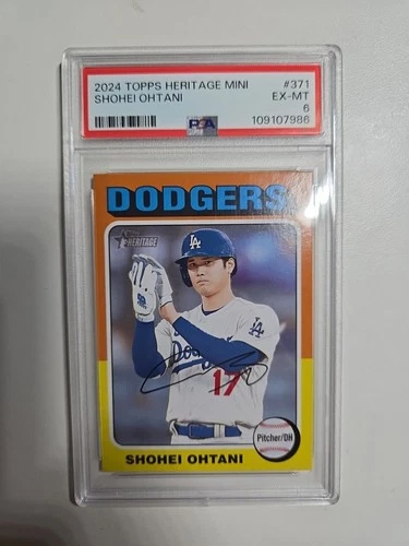 2024 Topps Heritage - Shohei Ohtani #371 PSA 6 Great Investment 🚀🚀🔥🔥🚀🚀🚀🚀