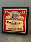 Vintage Budweiser Clydesdale Lighted Sign King of Beers Genuine Bar