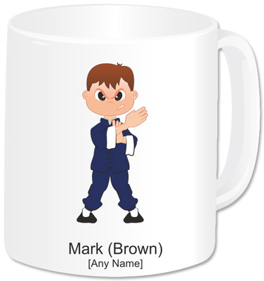 Personalisierte Kampfsport-Tasse - Wing Chun/Kung Fu/Jeet June Do/Tai Chi Boy Attack