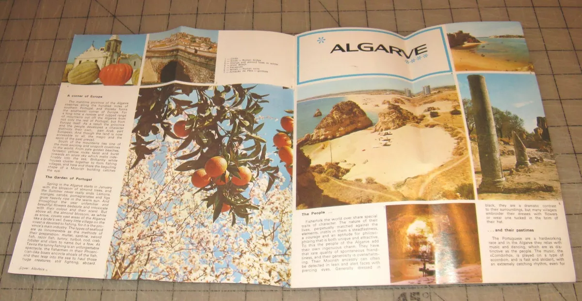 1960s/70s? ALGARVE PORTUGAL Fold-Out Color Brochure