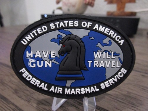 Servicio Federal de Alguaciles Aéreos de los Estados Unidos FAM FAMS tienen parche de goma para enganchar y enganchar pistola - Imagen 2 de 6