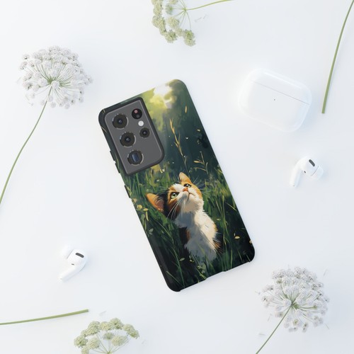 Calico Kitty Cat Grass Field - Phone Ink Cover Case for iPhone, Galaxy, Pixel - 第 271/281 張圖片