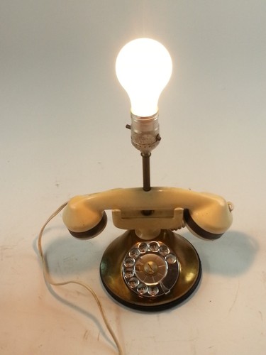 Vintage Automatic Electric Company Monophone Telephone Lamp Light - Picture 16 of 16