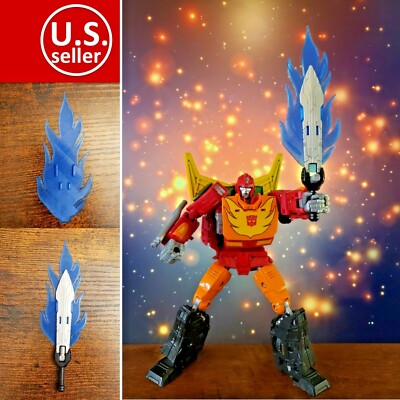 Kingdom Rodimus Prime Upgrade Kit Blue Fire Effect Transformers