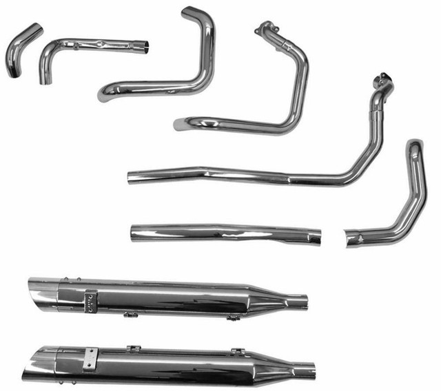 Bassani True Duals 2 Into 2 Exhaust System Pipes Indian 14+ Chieftain