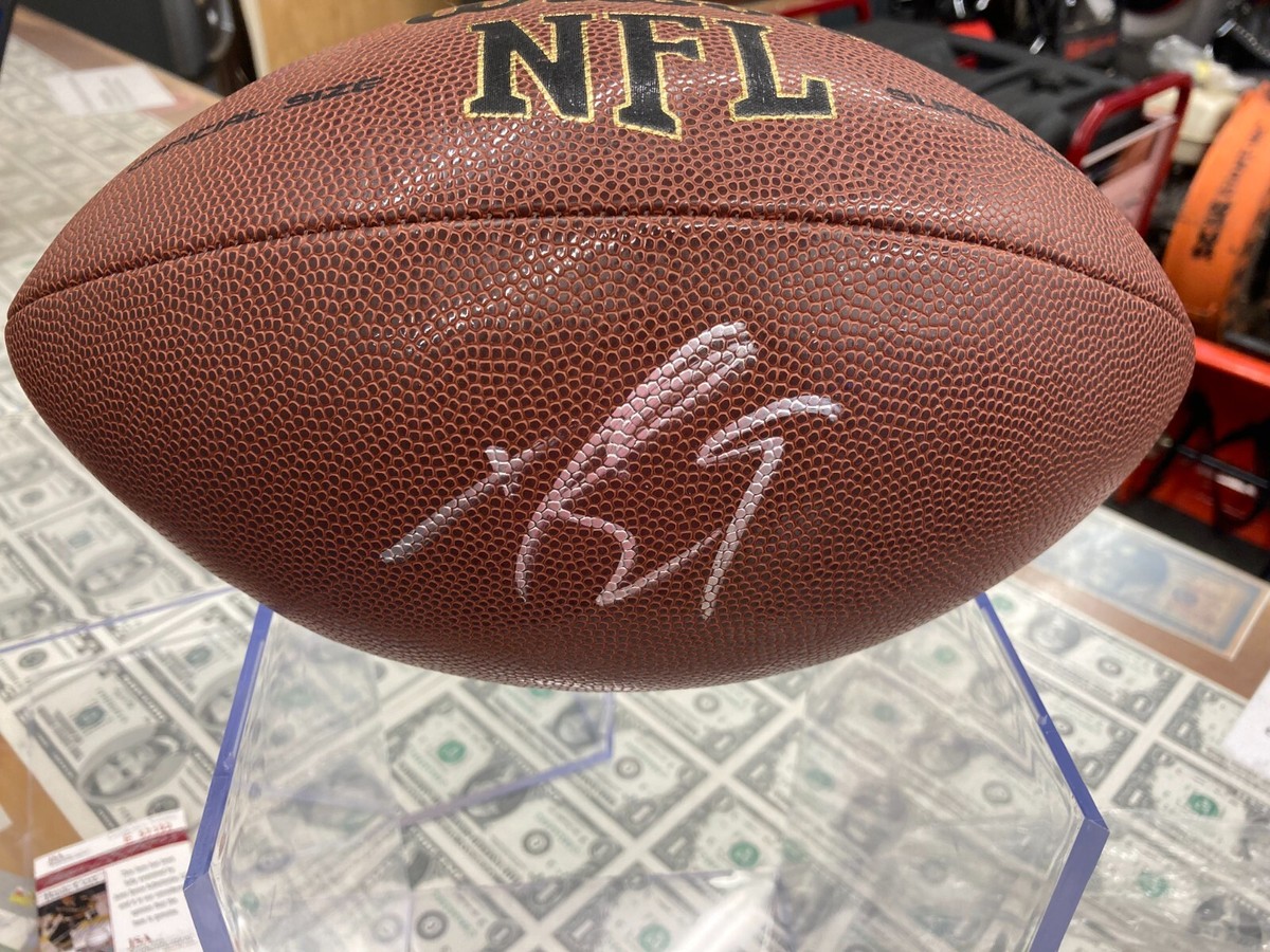 Drew Brees Signed Full Size Football JSA COA Saints