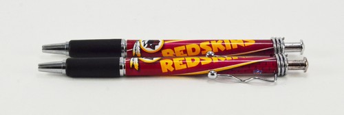* Set of 2 * NFL Football Click Pens w/ Rubber Grip and Chrome - Pick your team! - 第 32/32 張圖片