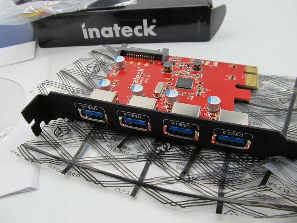 Tarjeta de expansión Inateck KTU3FR-4P 4 puertos USB 3.0 Foto 2 de 4