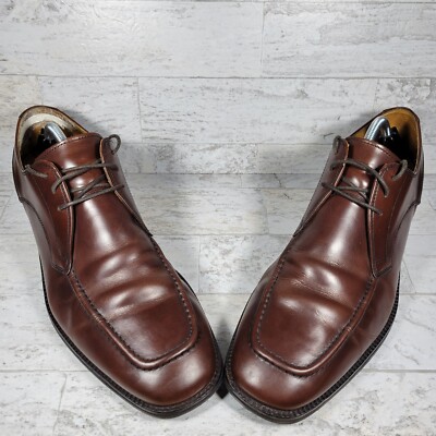 Cole Haan Mens Brown Eaton Apron Toe Derby C07138 Lace Up  display picture 3