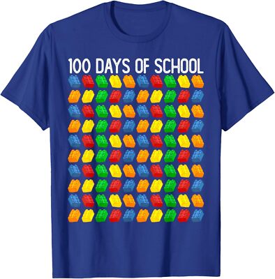 Master Builder Building Blocks 100 Days of School Unisex T-Shirt