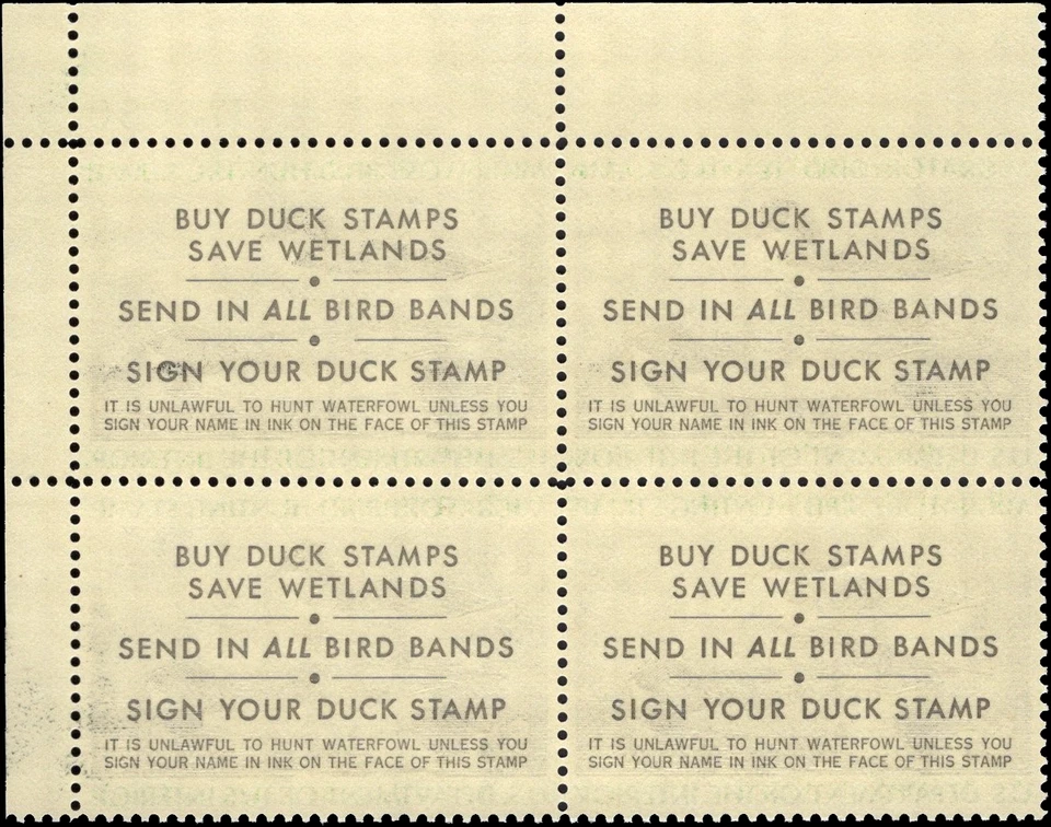 UNITED STATES 1976 Hunting Permit $7.5 Canada Geese-Sc#RW43-Blk x4-MNH OG - Image 3 of 3