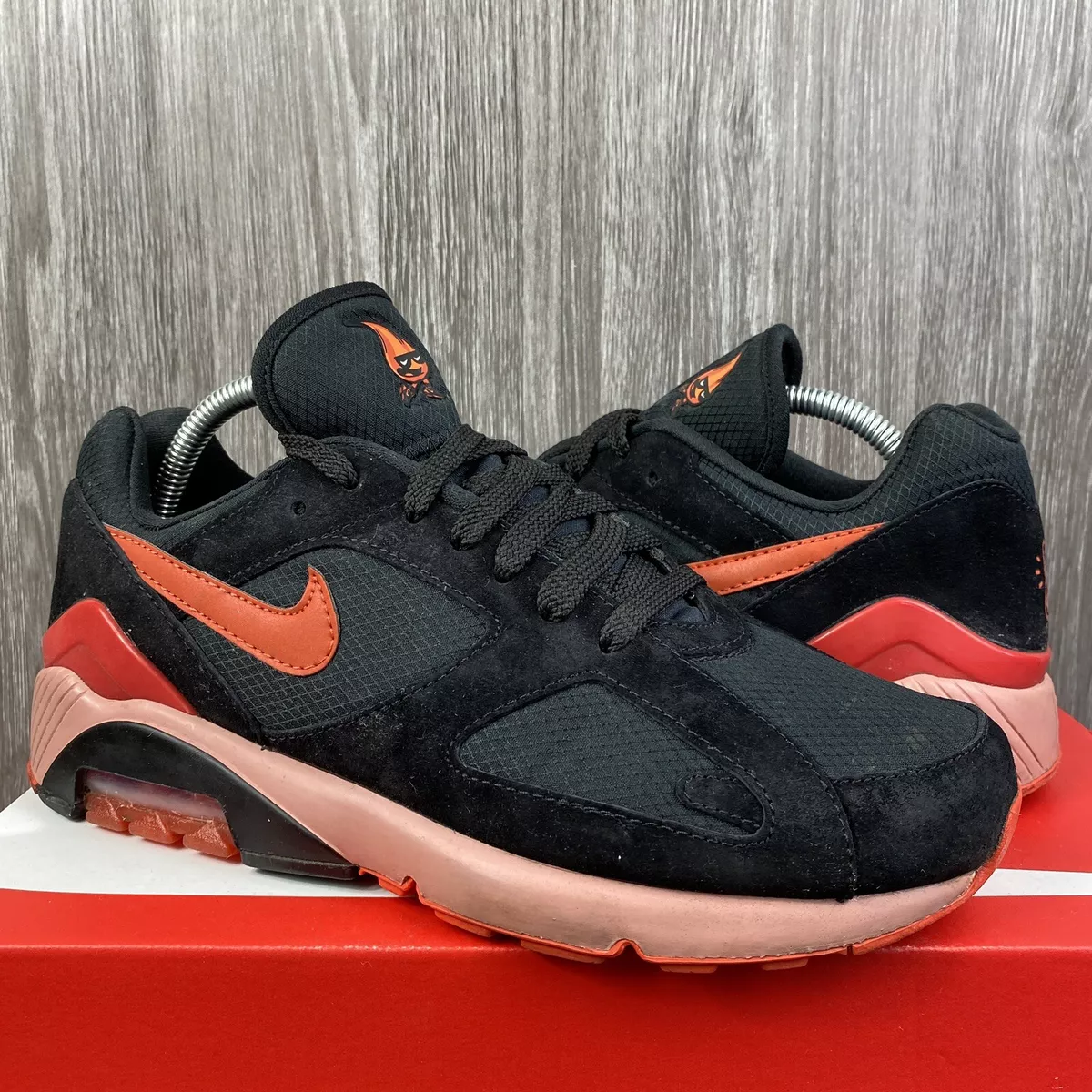 2018 NIKE AIR MAX 180 FIRE AND ICE UK7 EU41 DUSK RARE BLACK RED 98 95 1 | eBay