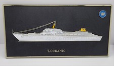 SS Oceanic Cruise Ship Embossed Painted Plaque Boat Toone Plastics England Rare