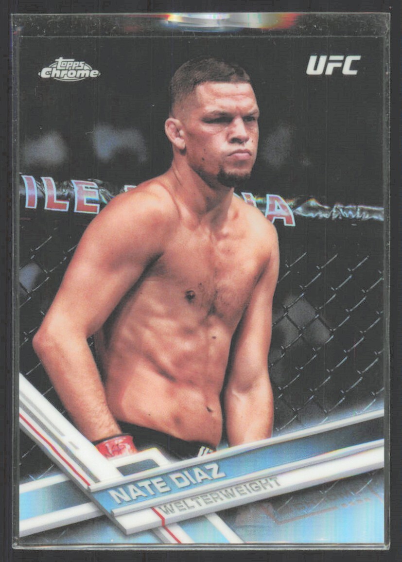 2017 Topps Chrome UFC Refractor Nate Diaz #55