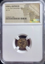 Antioch Under Roman Rule Emperor Nero 65-66AD Tyche&Fire Alter NGC Ancient Coin