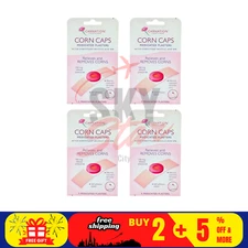 4 X Carnation Footcare Corn Caps 5's Medicated Plasters