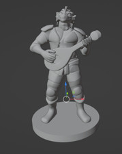 Male Dragonborn Bard 28mm Scale DND D D Tabletop Miniature