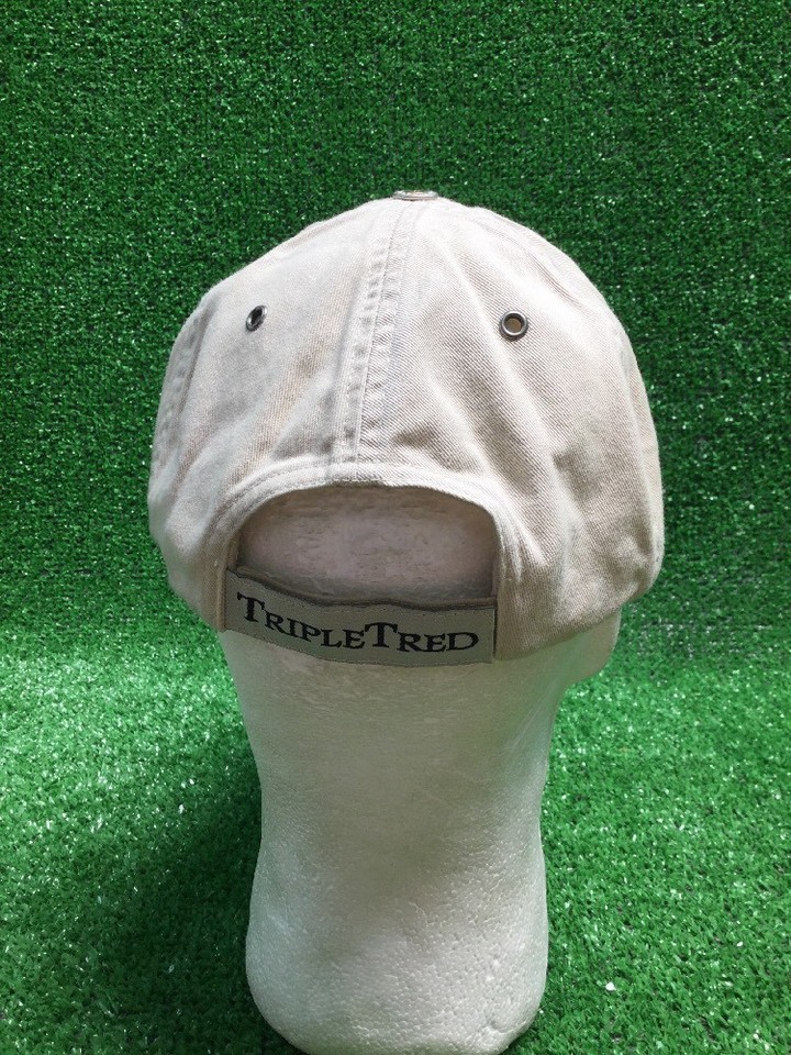 Khaki Tan Goodyear ForTera Hat Cap Adjustable StRapback Tripletred