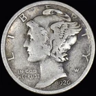 1926-D MERCURY DIME ✪ VF VERY FINE ✪ 10C SILVER SCARCE DATE COIN Z ◢TRUSTED◣