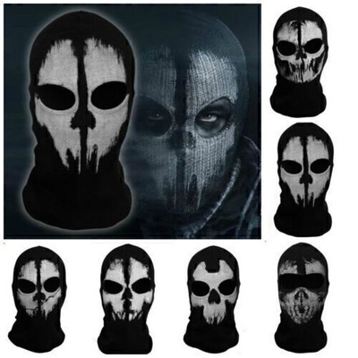 Ghost Balaclava Summon Duty COD Cosplay Skull Full Face Mask Game Costume Hood