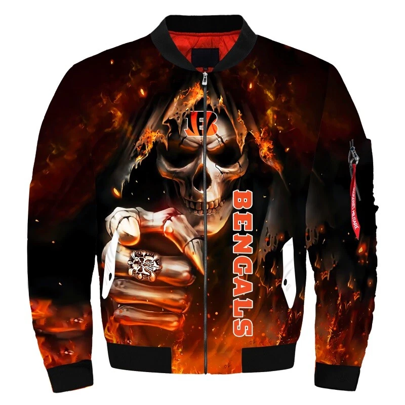 Cincinnati Bengals Men's Flight Bomber Jacket