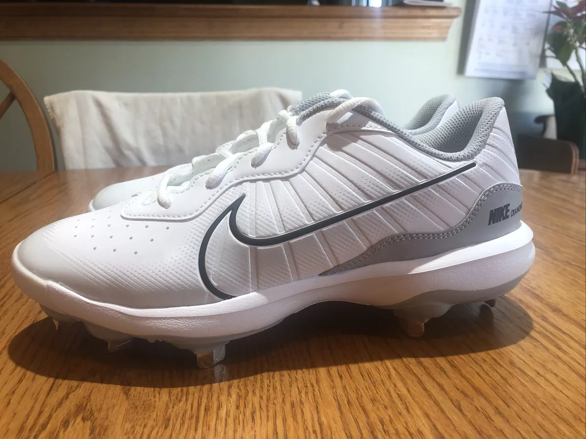 White nike metal cleats sales