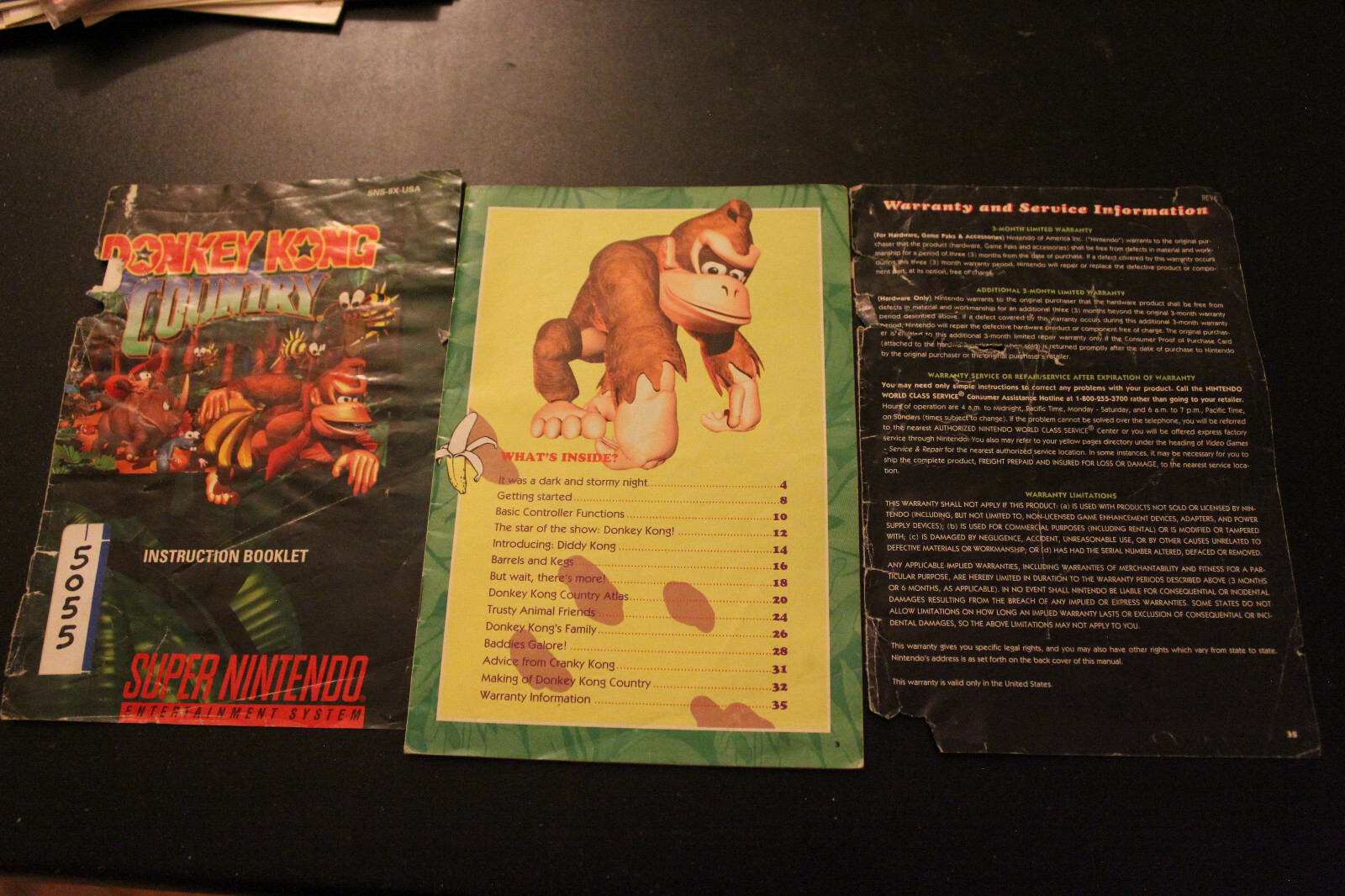 Donkey Kong Country 1 (SNES, Manual Only, ***NO GAME***)