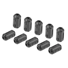 10x 3.5mm Ferrite Cores Ring Clip-On RFI EMI Noise Suppression Filter Cable Clip