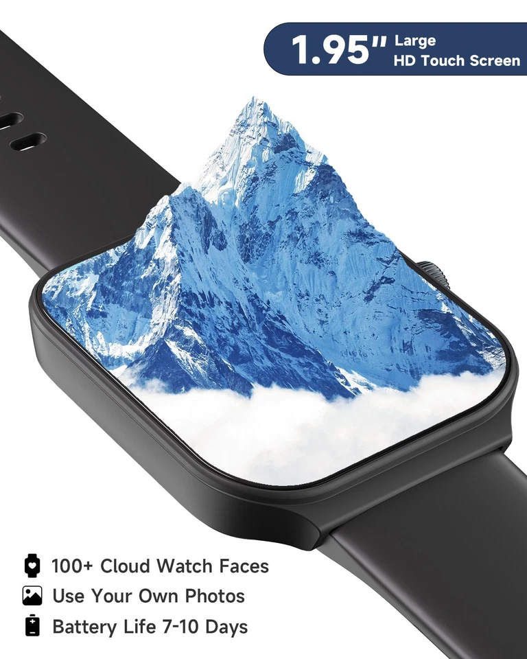 2024 Smart Watch For Men/Women, Waterproof Smartwatch Bluetooth iPhone Samsung - Image 4 of 4